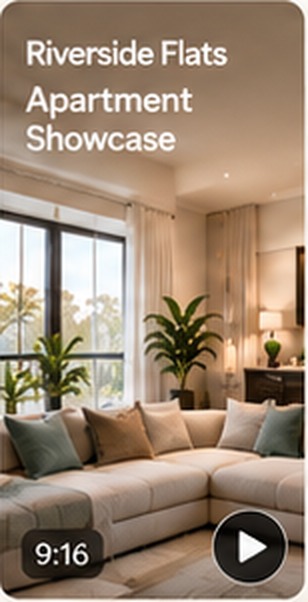 Riverside Flats apartment showcase, 9:16